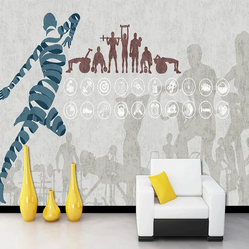 Custom Modern Sports Pattern W - đánh giá và giá Yoga Fitness Wallpaper
