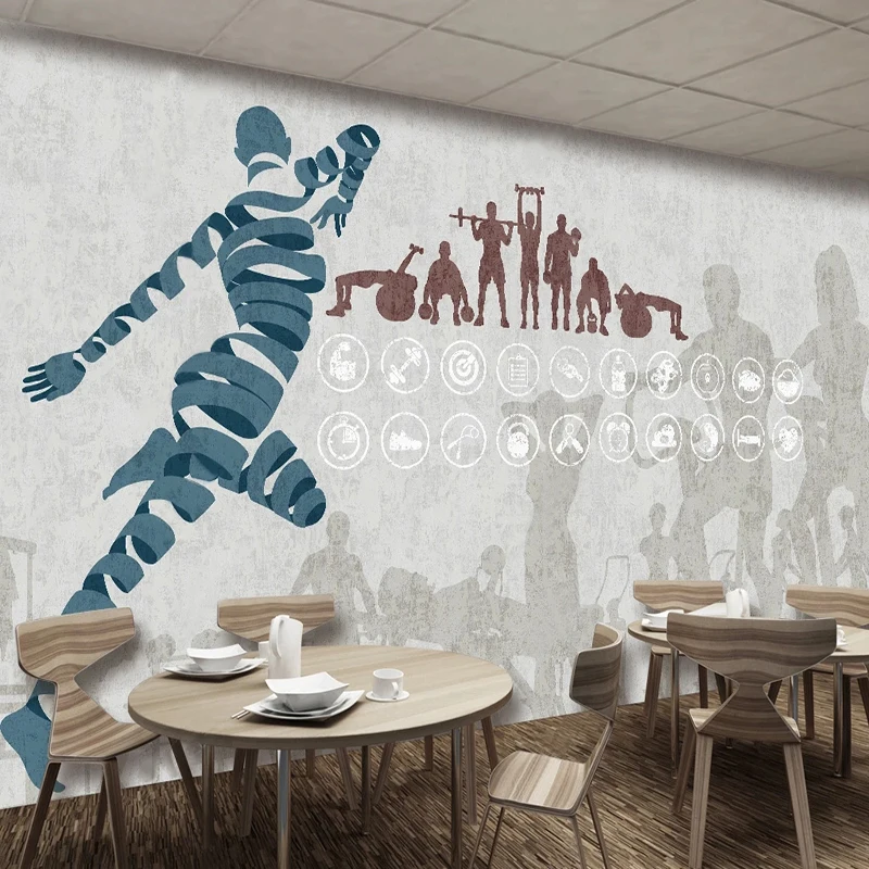 Custom Modern Sports Pattern W - đánh giá và giá Yoga Fitness Wallpaper
