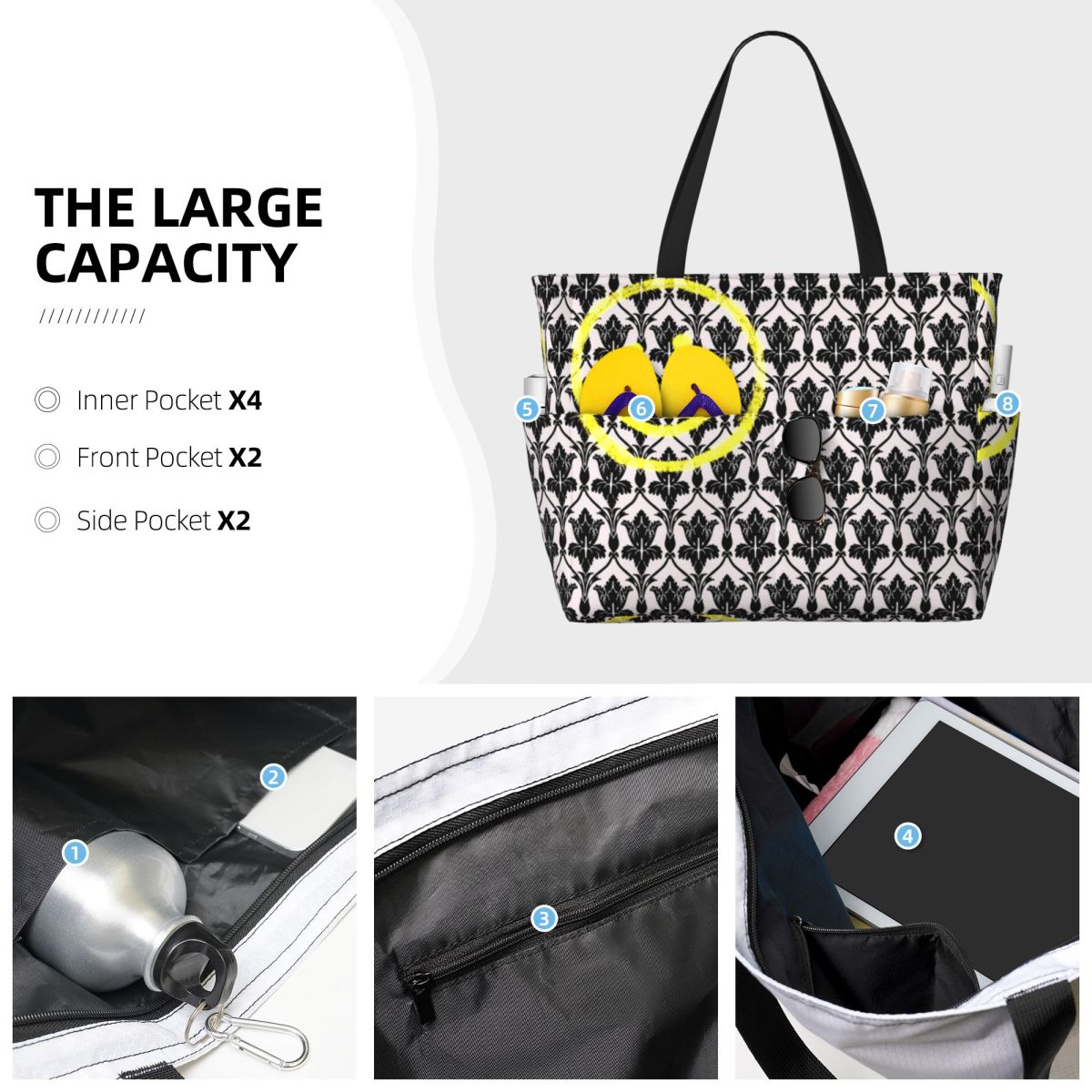 Sherlock Wallpaper Beach Tote  - đánh giá và giá Yoga Fitness Wallpaper