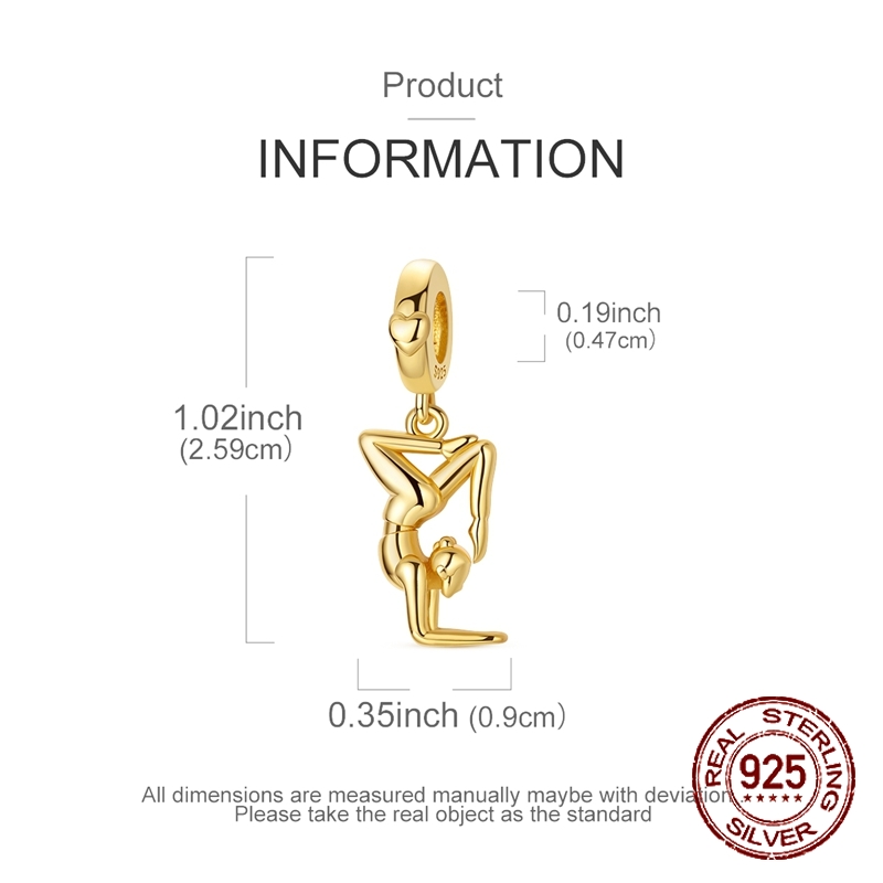 925 Sterling Silver Golden Yog - đánh giá và giá Yoga Fitness Gifts