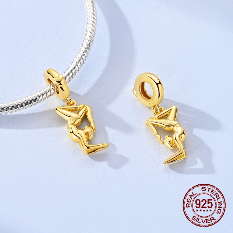 925 Sterling Silver Golden Yog - đánh giá và giá Yoga Fitness Gifts