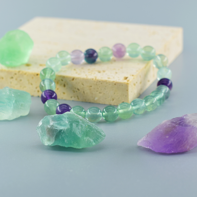 Original Fluorite Bracelet wit - đánh giá và giá Yoga Fitness Gifts