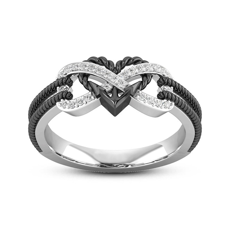 Black Rose Gold Color Heart Ri - đánh giá và giá Yoga Fitness Gifts