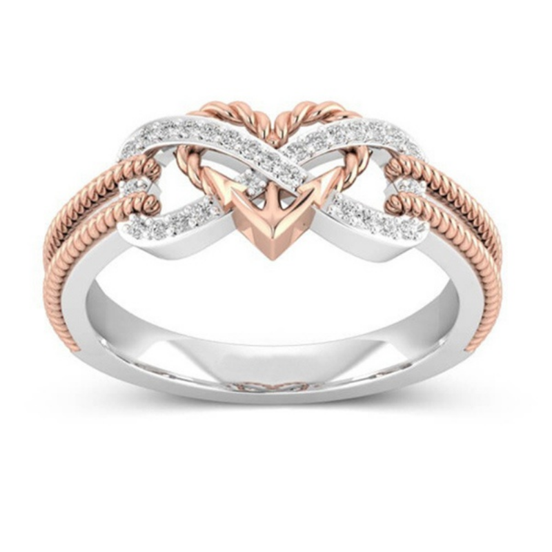 Black Rose Gold Color Heart Ri - đánh giá và giá Yoga Fitness Gifts