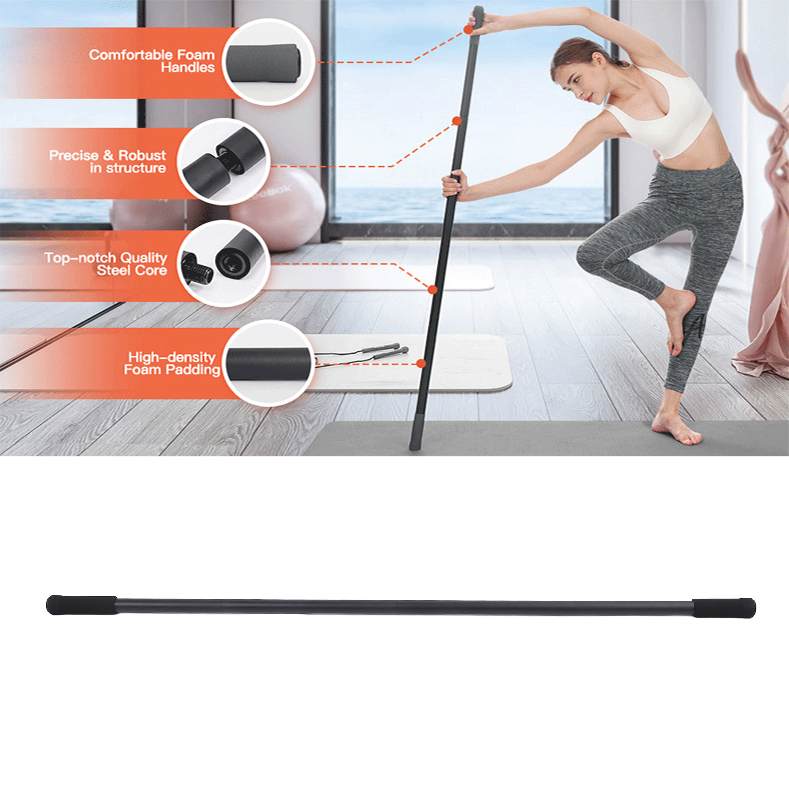 Yoga Stick Adjustable Mobility - đánh giá và giá Yoga Fitness Exercises